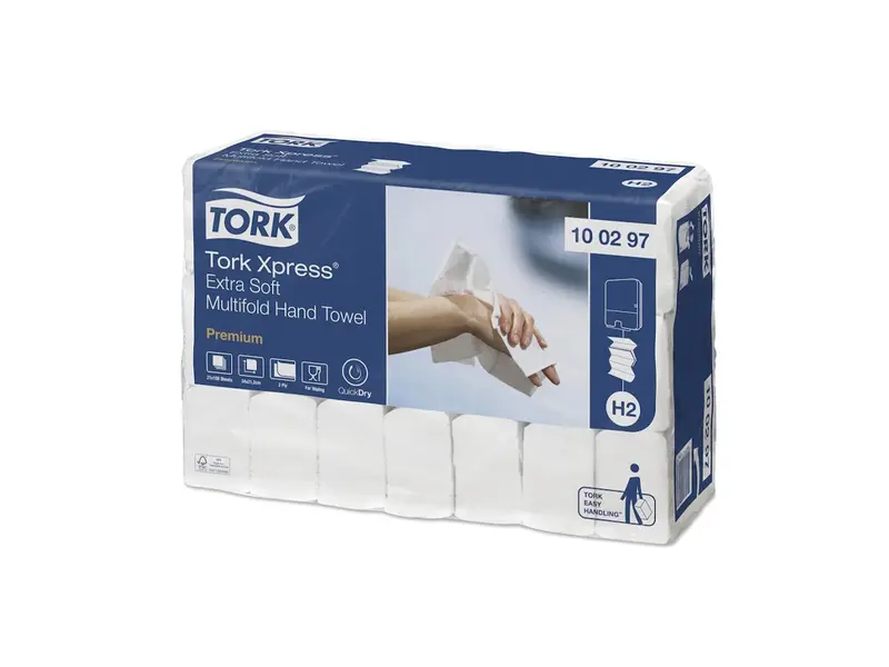 Tork Xpress extra zacht Multifold handdoekpapier H2 2-laags wit