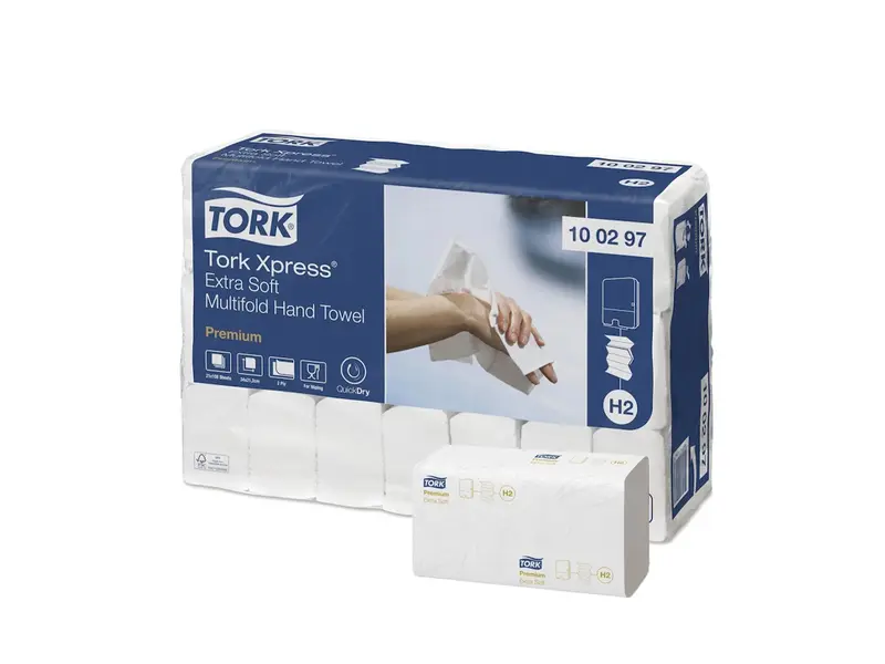 Tork Xpress extra zacht Multifold handdoekpapier H2 2-laags wit