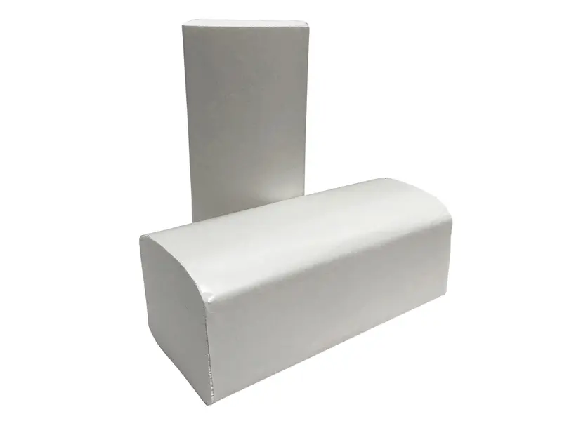 Euro Products handdoekpapier Z-vouw 1-laags recycled 23x25 cm wit