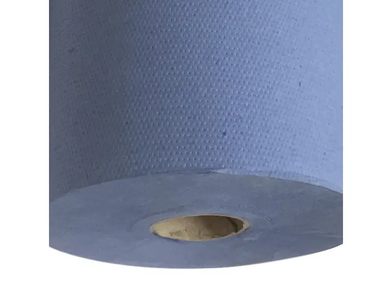 Euro Products handdoekrol cellulose verlijmd 3-laags 80 meter blauw