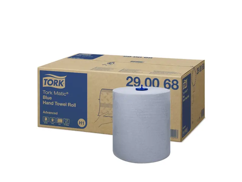 Tork Matic handdoekrol Advanced 2-laags H1 blauw