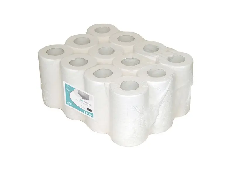 Euro Products poetspapier mini 1-laags cellulose 120 meter wit