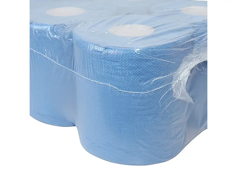 Euro Products poetspapier midi 2-laags gerecycled 150 meter blauw