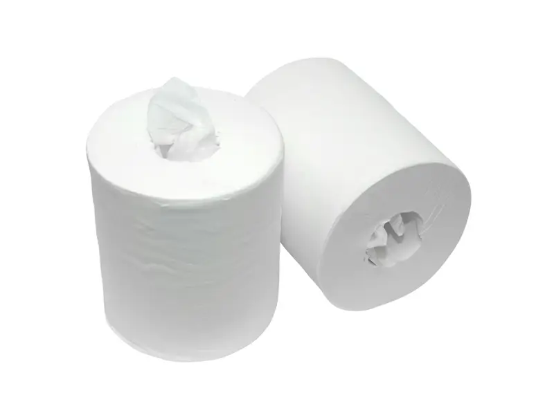 Euro Products poetspapier midi coreless 1-laags cellulose 280 meter wit