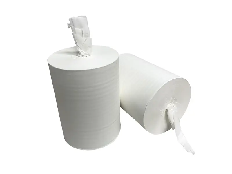 Euro Products poetspapier midi coreless 1-laags cellulose 275 meter wit