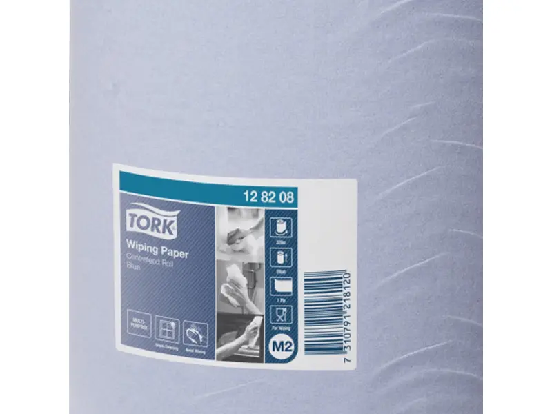 Tork Wiping Centerfeed M2 poetspapier midi 1-laags blauw