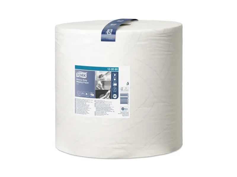 Tork poetspapier industrierol Heavy-Duty 2-laags W1 wit