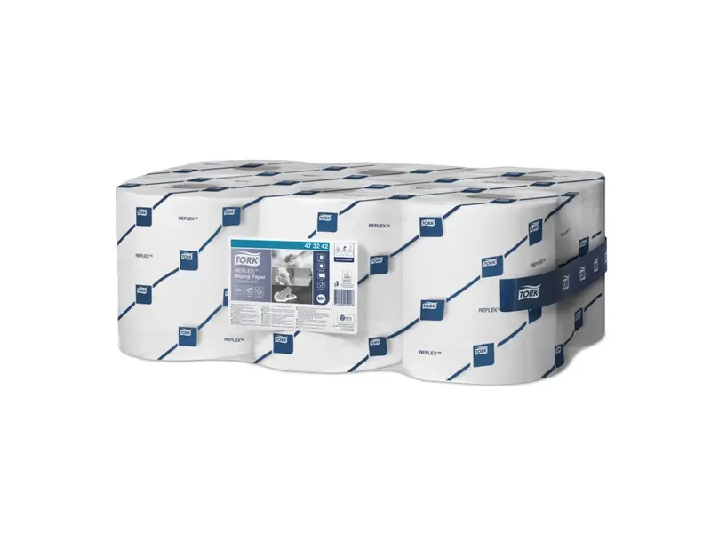 Tork Reflex Centerfeed poetsrol M4 1-laags 300 meter blauw