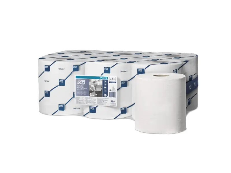 Tork Reflex Centerfeed poetsrol M4 1-laags 300 meter blauw