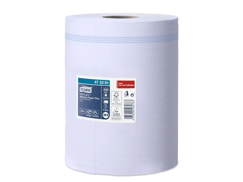 Tork Reflex Plus Centerfeed M4 poetspapier midi 2-laags blauw