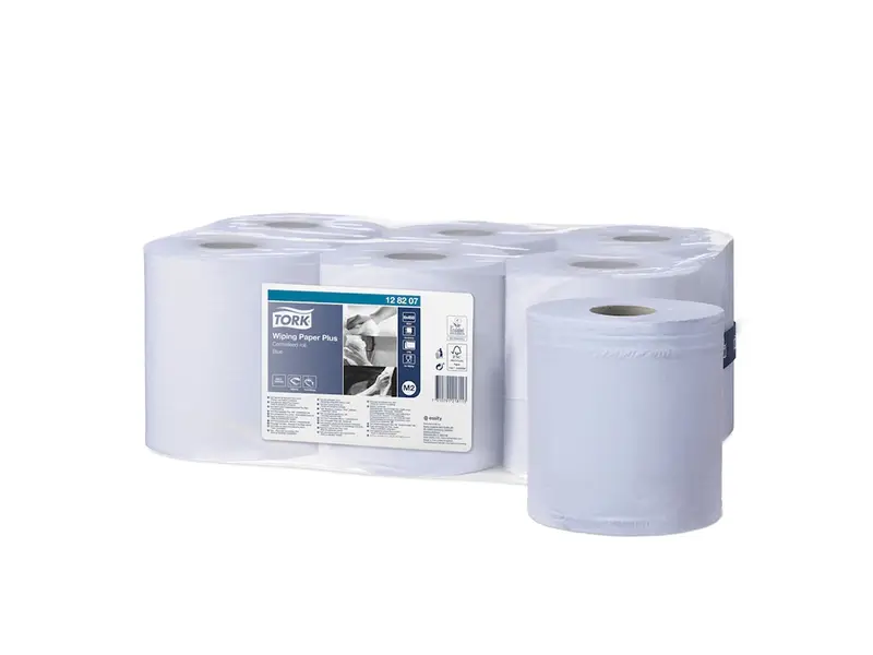 Tork Wiping Plus Centerfeed M2 poetspapier midi 2-laags blauw