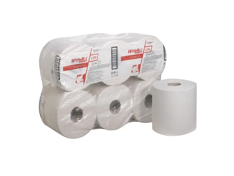 Kimberly-Clark Wypall L10 7276 poetsrol midi 1-laags 300 meter wit