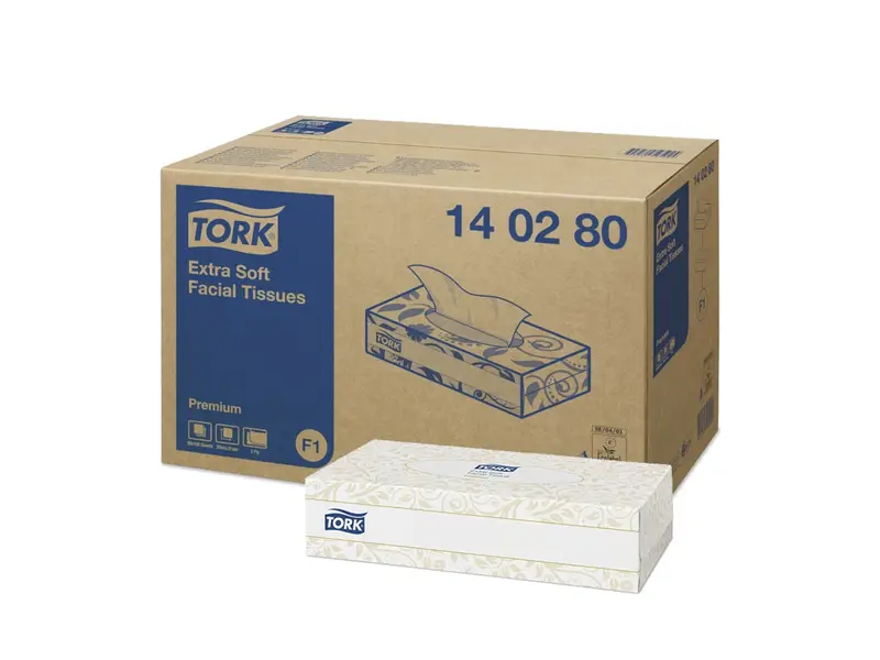 Tork Facial Tissues extra zacht 2-laags F1 wit