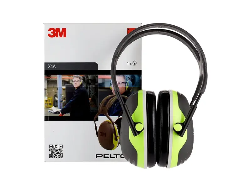 3M Peltor X4A gehoorkap Hi-Vis met hoofdband