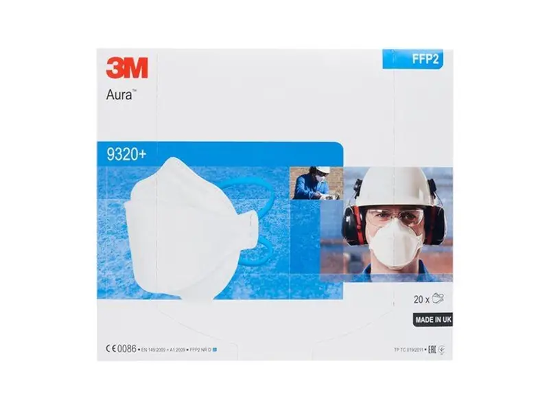 3M Aura 9320+ stofmasker vouw FFP2 NR D