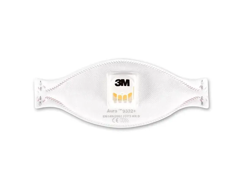 3M Aura 9332+ vouw-stofmasker FFP3 met uitademventiel