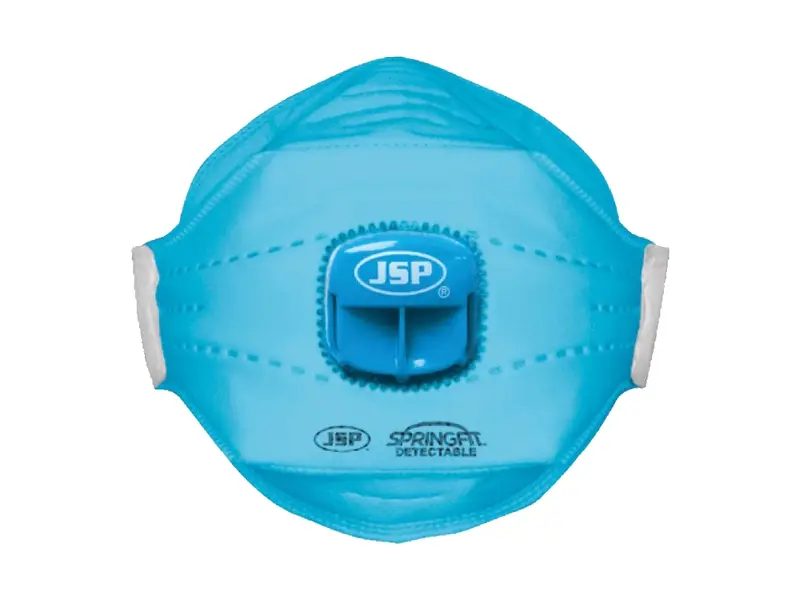 JSP SpringFit Blu 429ML stofmasker vouw FFP2 NR D met uitademventiel