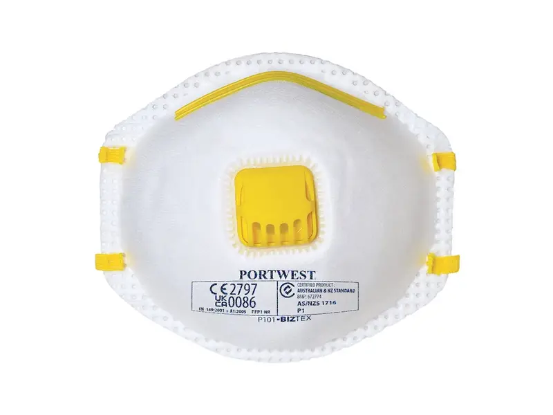 Portwest P101 stofmasker cup FFP1 NR V met uitademventiel
