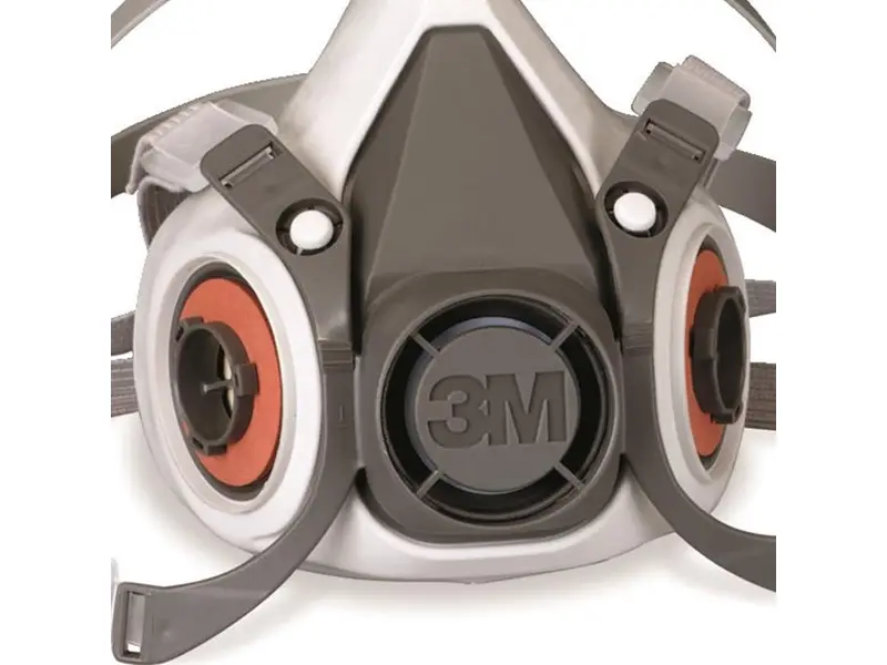 3M 6000 serie halfgelaatsmasker elastomeer dubbele filter