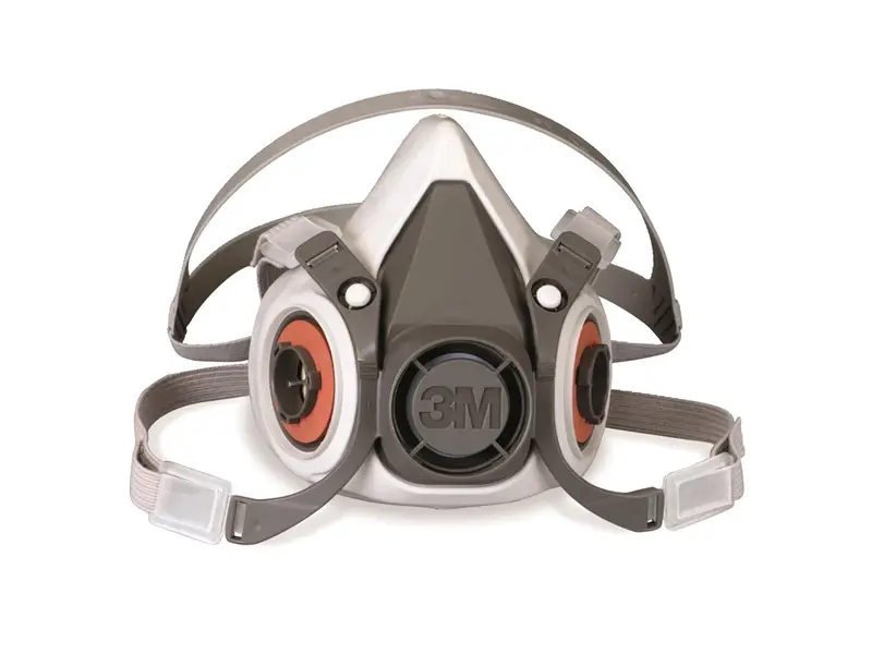 3M 6000 serie halfgelaatsmasker elastomeer dubbele filter