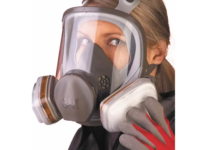 3M 6000 serie volgelaatsmasker elastomeer met dubbele filter