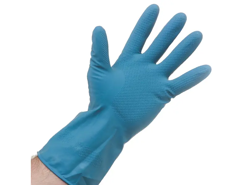 Hycare handschoen latex blauw