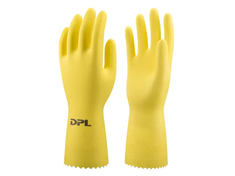 DPL Nova 38 handschoen latex chemiebestendig geel