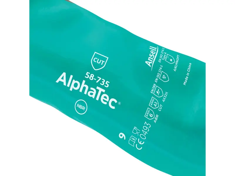 Ansell AlphaTec 58-735 handschoen nitril snij- en chemiebestendig