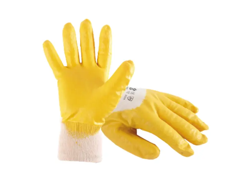 Stronghand Yellowstar handschoen nitril mechanische bescherming