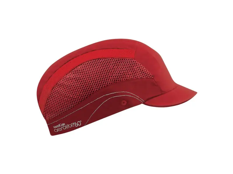 JSP HardCap Aerolite 60 stootpet met micro klep 25 mm rood