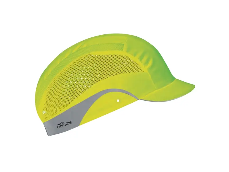 JSP HardCap Aerolite stootpet HDPE micro klep 25 mm fluo geel