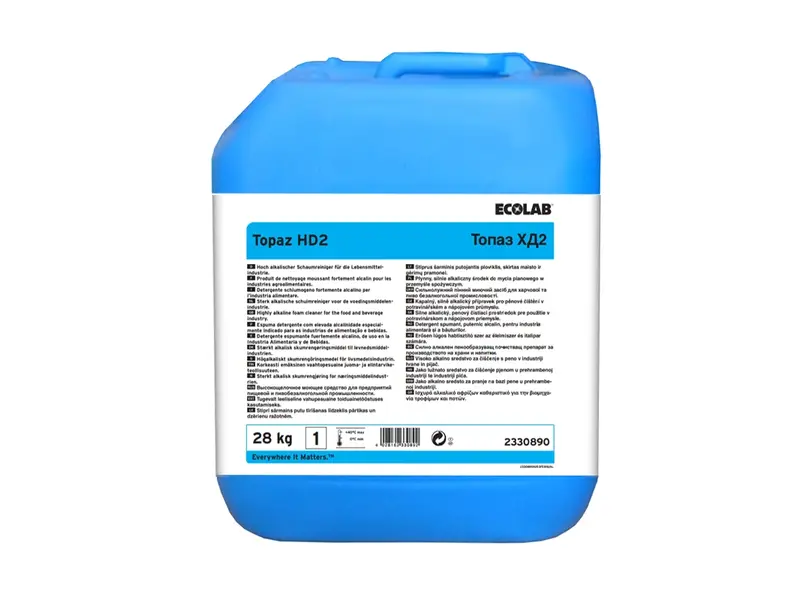 Ecolab Topaz HD2 zwaar alkalisch reinigingsmiddel 28 kg