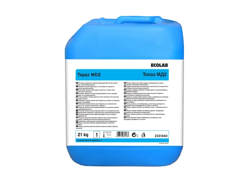 Ecolab Topaz MD2 licht alkalisch schuimreinigingsmiddel 21 kg