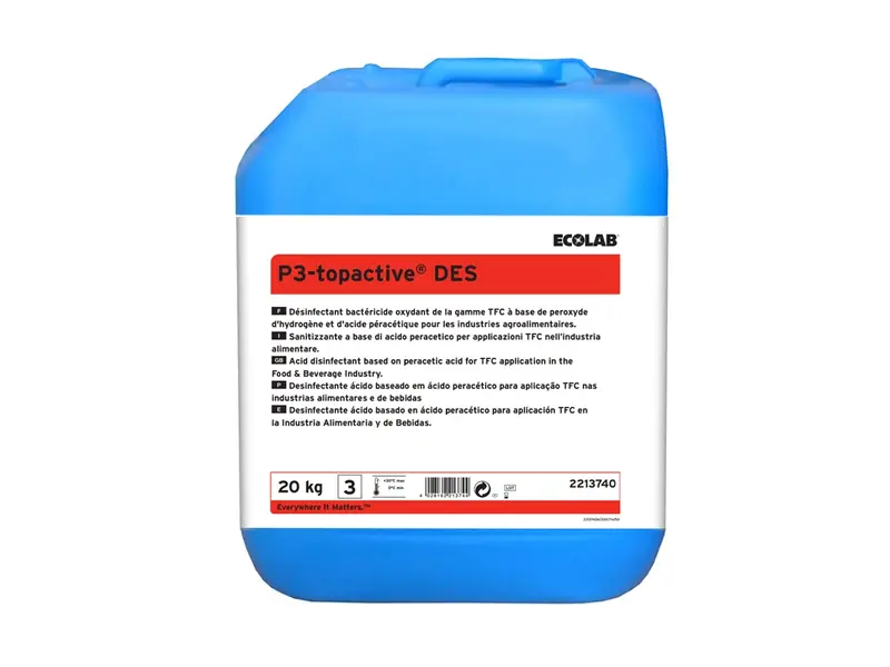 Ecolab P3-Topactive DES zuur desinfectiemiddel 20 kg