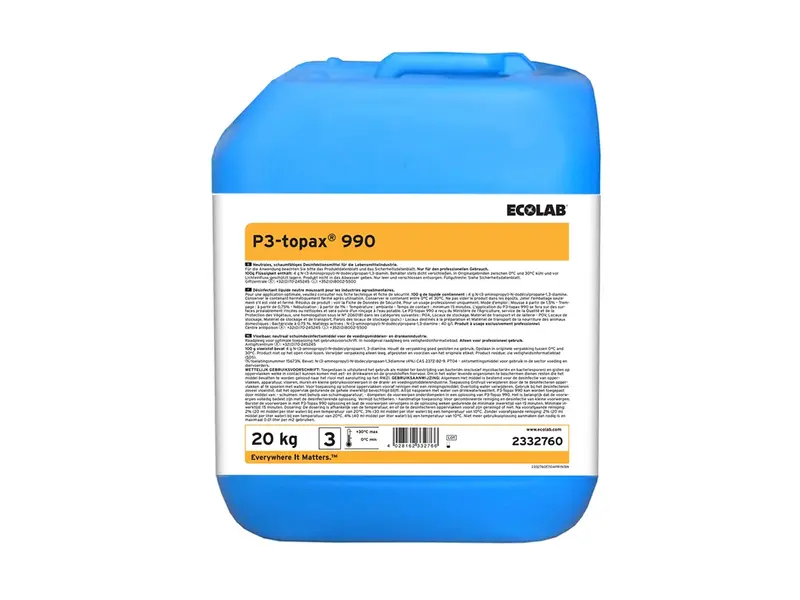 Ecolab P3-Topax 990 neutraal schuimdesinfectiemiddel 20 kg