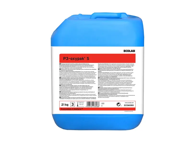 Ecolab P3-oxypak S vloeibaar desinfectiemiddel 21 kg