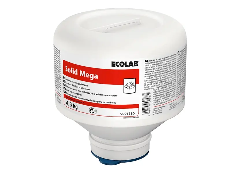 Ecolab Solid Mega hooggeconcentreerd vaatwasmiddel 4500 gr