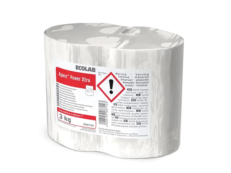 Ecolab Apex Power Xtreme vaatwasdetergent super geconcentreerd 3 kg