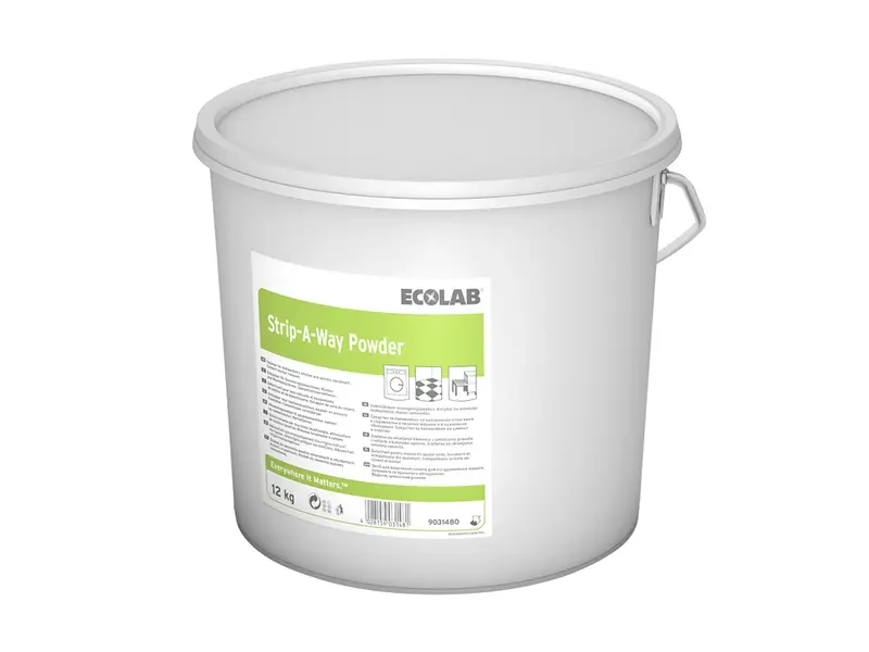 Ecolab Strip-A-Way Powder vloerreiniger kalk en cementsluier 12 kg