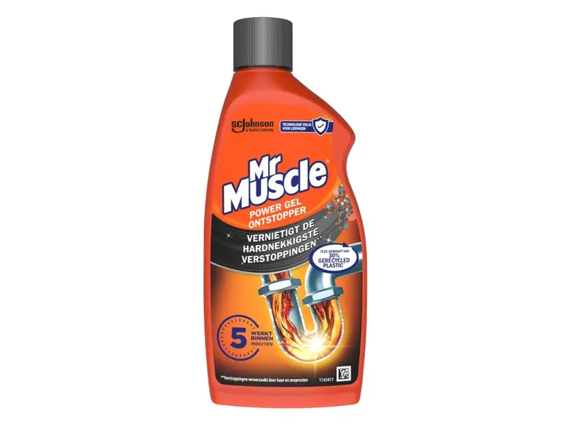 Mr Muscle Power Gel vloeibare ontstopper 500 ml