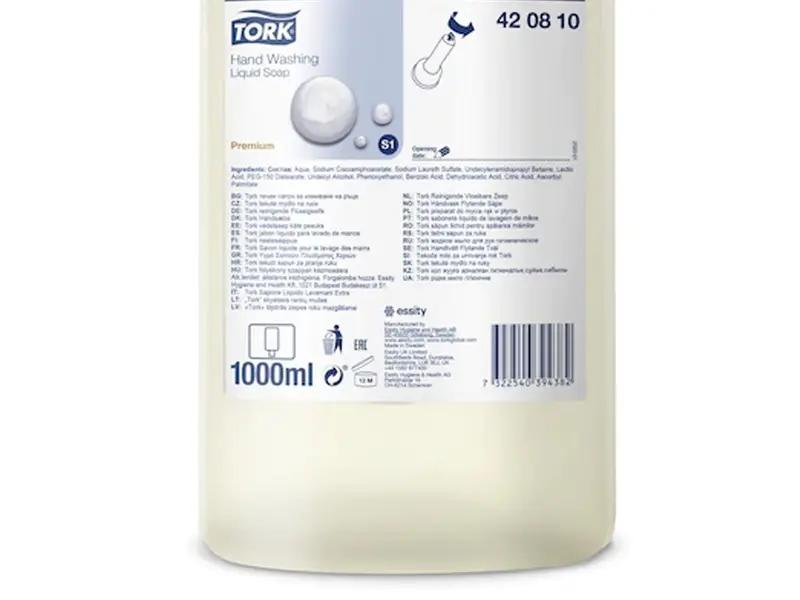 Tork reinigende vloeibare zeep voor S1 dispenser 1000 ml