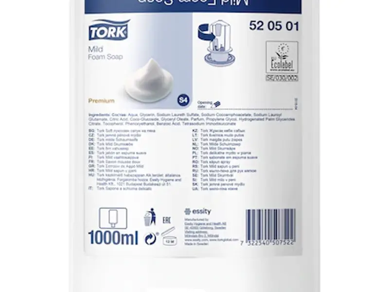Tork Milde schuimzeep voor S4 dispenser 1000 ml