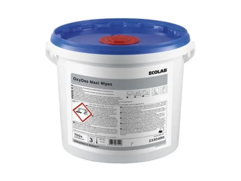 Ecolab OxyDes Maxi Wipes reinigings- en desinfectiedoekjes blauw