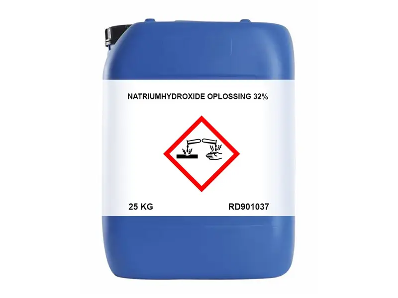 Natriumhydroxide oplossing 32% jerrycan 25 kg