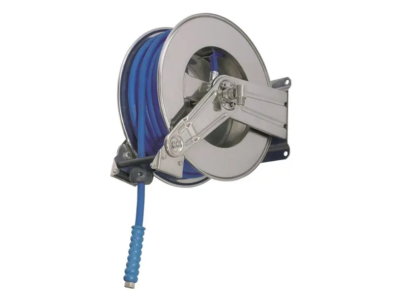 Slanghaspel RVS met 1/2'' slang en 2 m toevoerslang