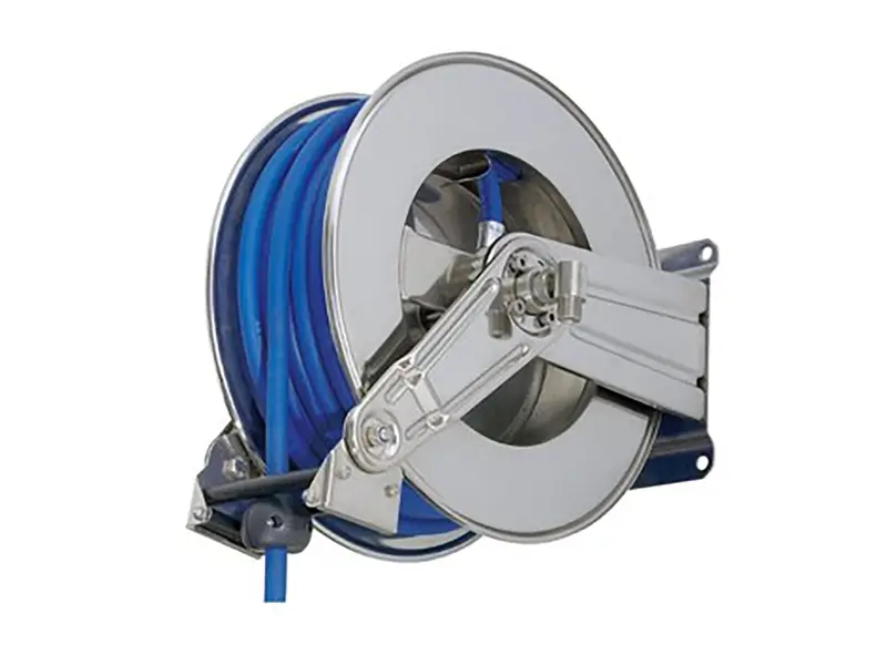 Automatische slanghaspel drinkwater RVS voor 1/2'' slang