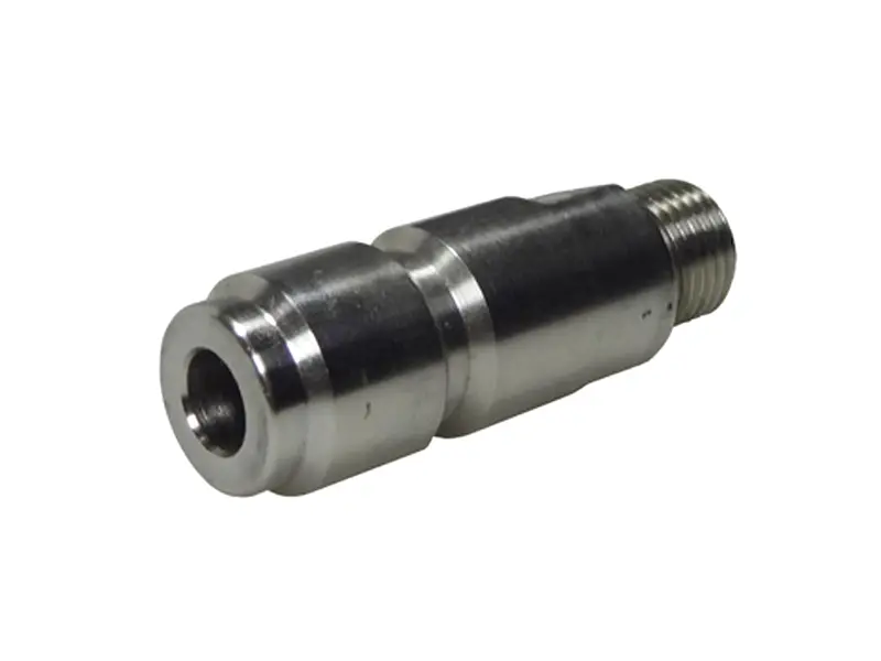 DN12 adapter korte uitvoering RVS 1/4'' BID