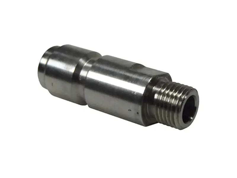 DN12 adapter korte uitvoering RVS 1/4'' BID