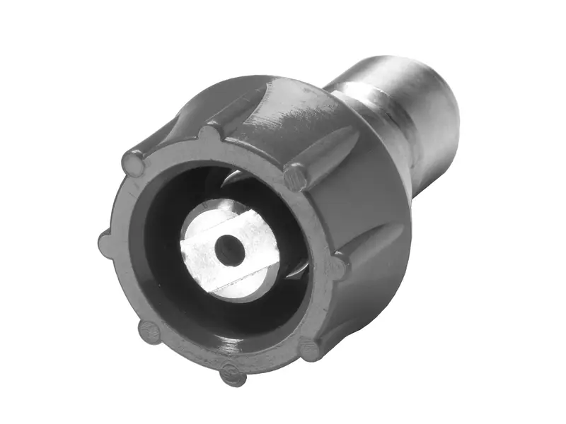 Spraynozzle Tornado 15° 40 l/min met adapter en protectie grijs