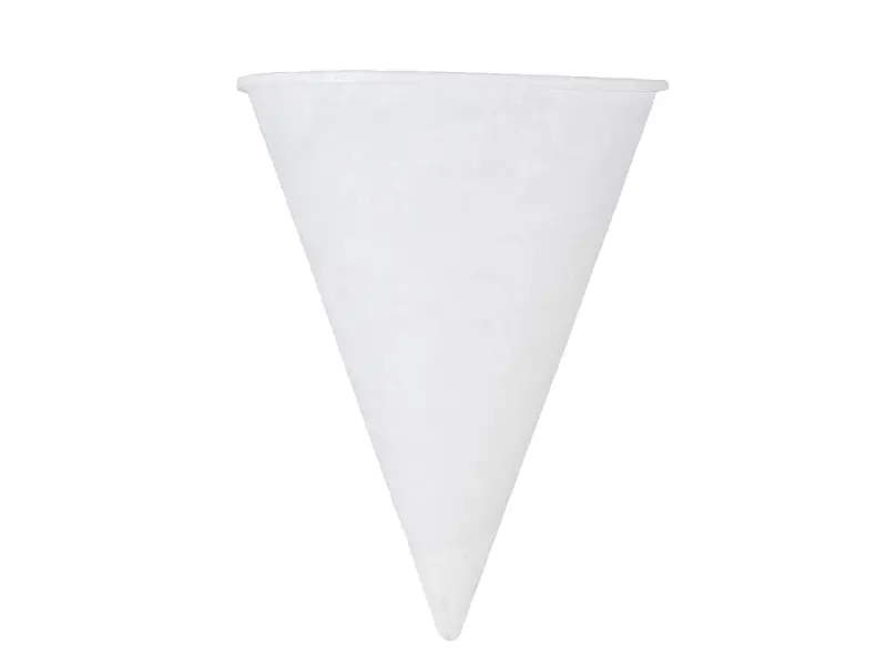 Drinkbeker papier watercone 68x94 mm 120 ml wit<linebreak>